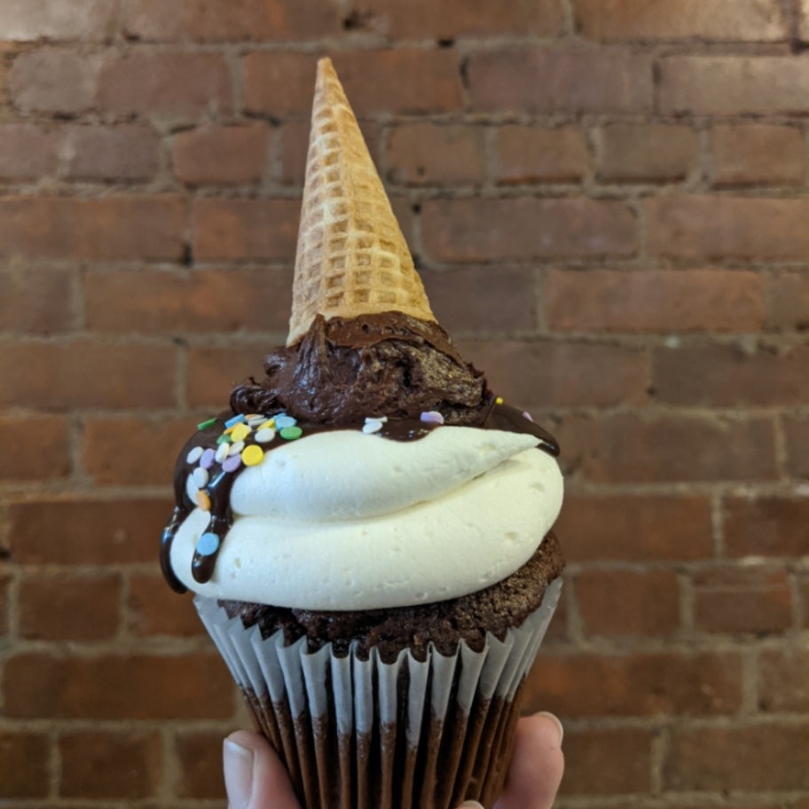 Chocolate Melting Ice Cream Cone Shop Co.